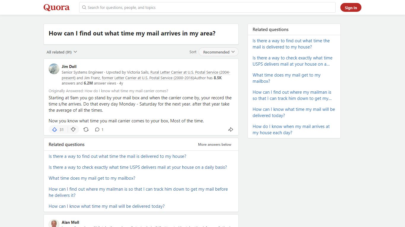 How to find out what time my mail arrives in my area - Quora