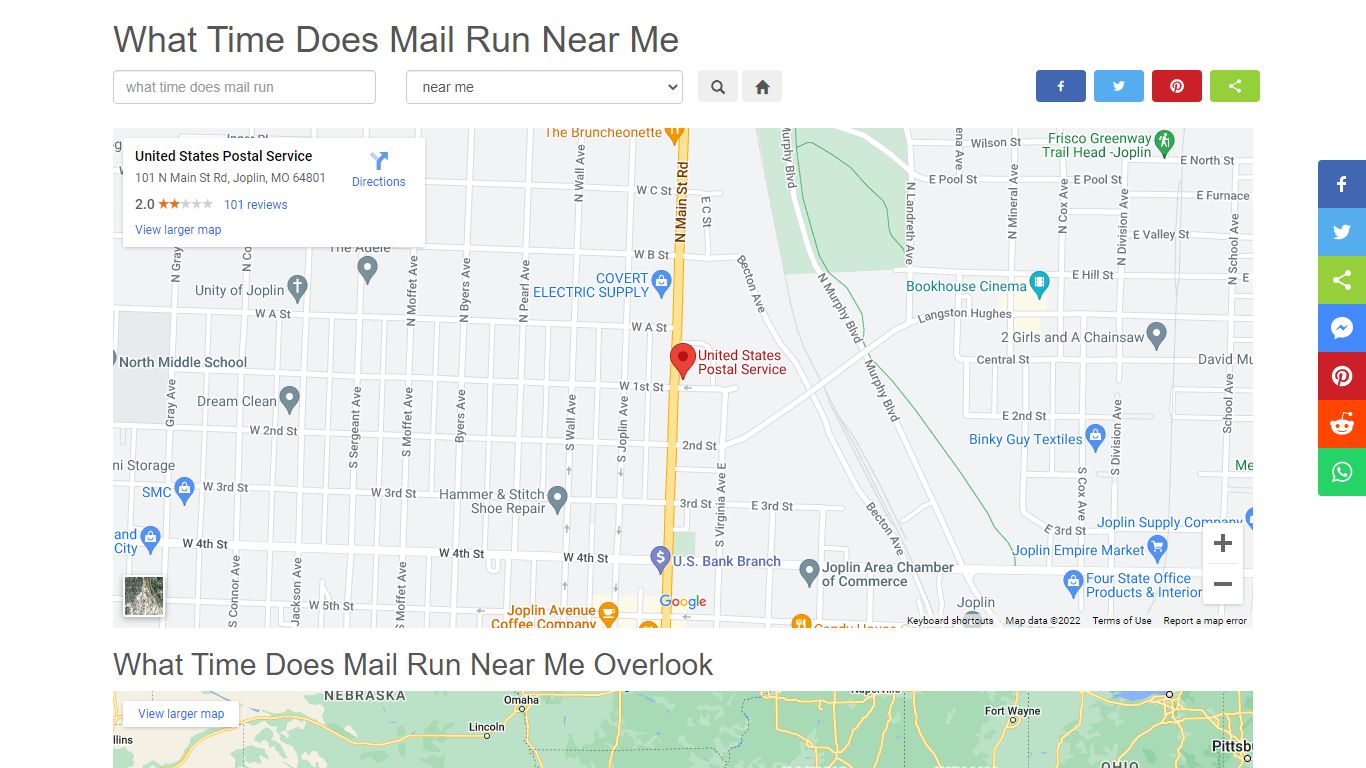 What Time Does Mail Run Near Me